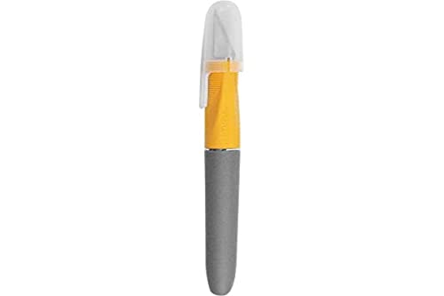 Westcott E-30403 00 Titanium Skalpell Softgrip-Griff mit Schutzkappe, grau/gelb Westcott E-30403 00 Titanium Skalpell Softgrip-Griff mit Schutzkappe, grau/gelb von Westcott
