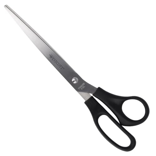 Westcott Schere 10" (25,4 cm) Schwarz, Büroschere mit schwarzen Kunststoffgriffen, Extrascharfe Klinge, rostfreier Edelstahl, Papierschere, Haushaltsschere, Bastelschere, E-31111 00 Westcott Schere 10" (25,4 cm) Schwarz, Büroschere mit schwarzen Kunststoffgriffen, Extrascharfe Klinge, rostfreier Edelstahl, Papierschere, Haushaltsschere, Bastelschere, E-31111 00 von Westcott