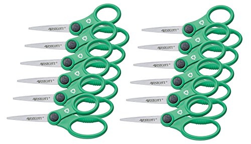 Westcott E-32150 00-I Schere Kleen Earth rostfrei, Kunststoffgriff, 13 cm, 12 Stück, grün Westcott E-32150 00-I Schere Kleen Earth rostfrei, Kunststoffgriff, 13 cm, 12 Stück, grün von Westcott