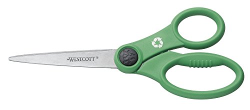 Westcott E-32170 00 Schere Kleen Earth rostfrei, Kunststoffgriff, 18 cm, grün von Westcott