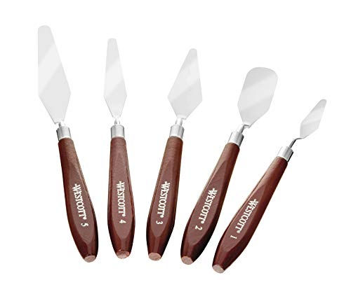 Westcott E-40200 00 Malspachtelset, Edelstahl, braun/silber, 17,5-22,5 cm, 5 5 Westcott E-40200 00 Malspachtelset, Edelstahl, braun/silber, 17,5-22,5 cm, 5 5 von Westcott