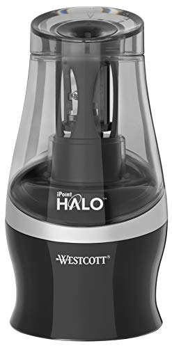 Westcott E-55050 00 iPoint HALO Batteriebetriebener Anspitzer, schwarz von Westcott