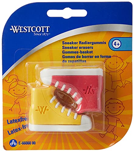 Westcott E-66060 00 Radierer Sneaker, 2-er Packung, farblich sortiert Westcott E-66060 00 Radierer Sneaker, 2-er Packung, farblich sortiert von Westcott
