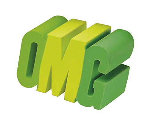 Westcott E-66067 GREEN 3D-Radierer"OMG", grün, 3 x 5 x 2,5 cm von Westcott