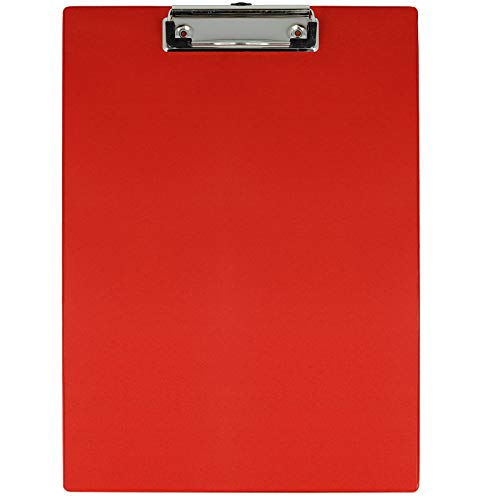 Westcott Klemmbrett, für A4, Kunststoff, rot, E-17101 RED von Westcott