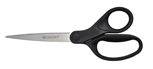 Westcott 16451 KleenEarth recycelte Schere für Büro und Zuhause, 20,3 cm, Schwarz von Westcott