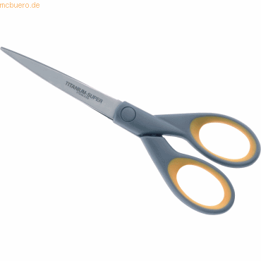Westcott Schere TITANIUM Super 18cm gelb/grau Westcott Schere TITANIUM Super 18cm gelb/grau von Westcott