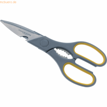 Westcott Schere TITANIUM Super 21cm gelb/grau Westcott Schere TITANIUM Super 21cm gelb/grau von Westcott