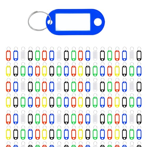 Westcott Schlüsselanhänger 200 Stück | 200er Pack robuste Anhänger zum Beschriften mit austauschbaren Etiketten | Mit Metall-Ring E-10656 00 von Westcott