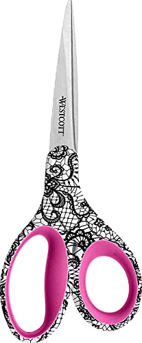 Westcott Trendsetter 16660 Schere mit Spitzenmuster, 20,3 cm, mehrfarbig Westcott Trendsetter 16660 Schere mit Spitzenmuster, 20,3 cm, mehrfarbig von Westcott