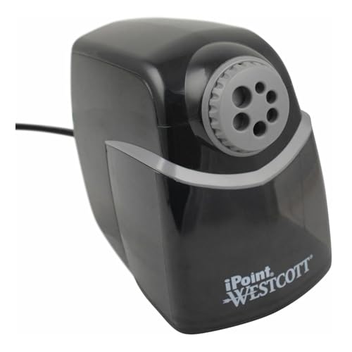 Westcott iPoint Elektrischer Bleistiftspitzer für Zuhause, Schule und Büro von Westcott