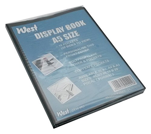 West A5 Display Book containing 10 fixed display sleeves von Westfolio