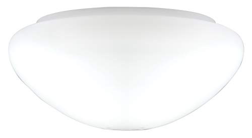 Westinghouse 8704640 Matter Pilz-Opalschirm aus weißem Glas, Westinghouse 72152 Ersatzglas für Deckenventilatoren, 25.1 x 25.1 x 11.51 cm, Weiß von Westinghouse