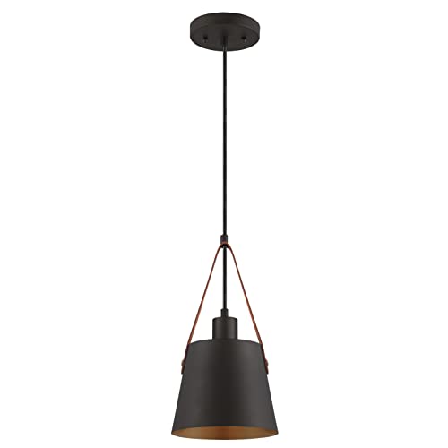 Westinghouse Lighting 6125340 Moderne einflammige Pendelleuchte Pasco Innenbereiche, Ausführung in dunkler Bronze mit Lederbändern Westinghouse Lighting 6125340 Moderne einflammige Pendelleuchte Pasco Innenbereiche, Ausführung in dunkler Bronze mit Lederbändern von Westinghouse