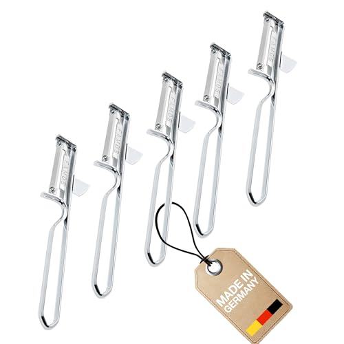 Westmark 5 Universal-Sparschäler/Pendelschäler mit geschärftem Ausstecher, Edelstahlklinge, Famos, Metall/Verchromt, 106122E3 Westmark 5 Universal-Sparschäler/Pendelschäler mit geschärftem Ausstecher, Edelstahlklinge, Famos, Metall/Verchromt, 106122E3 von Westmark