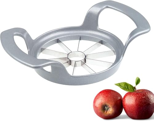 Westmark Apfel- und Birnenteiler/Obstentkerner, ø 9 cm, Aluminium/Rostfreier Edelstahl, Divisorex, Silber, 51102260 von Westmark