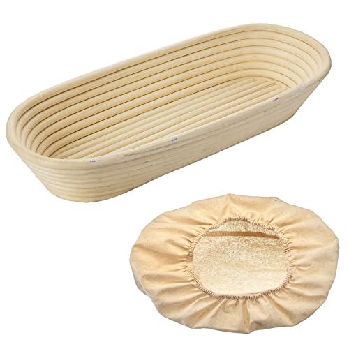 Westmark Gärkörbchen-Set, Gärkörbchen oval + Bezug, Peddigrohr/Baumwolle, Hellbeige/Beige, 3202227B Westmark Gärkörbchen-Set, Gärkörbchen oval + Bezug, Peddigrohr/Baumwolle, Hellbeige/Beige, 3202227B von Westmark