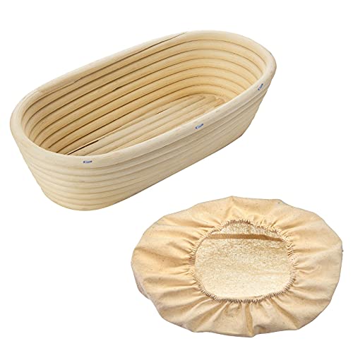 Westmark Gärköbchen-Set, 2tlg., Gärkörbchen oval + Bezug, Peddigrohr/Baumwolle, Hellbeige/Beige, 3204227B Westmark Gärköbchen-Set, 2tlg., Gärkörbchen oval + Bezug, Peddigrohr/Baumwolle, Hellbeige/Beige, 3204227B von Westmark