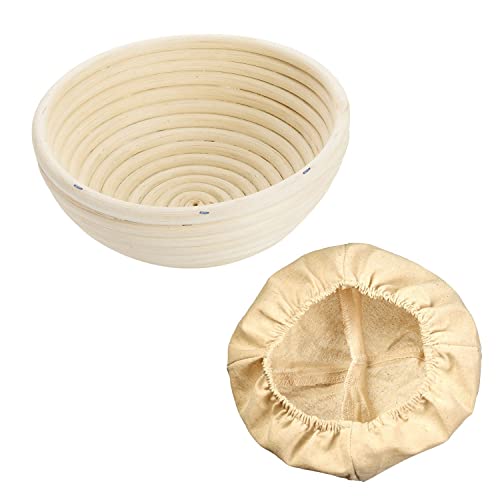 Westmark Gärköbchen-Set, 2tlg., Gärkörbchen rund + Bezug, Peddigrohr/Baumwolle, Hellbeige/Beige, 3207227B Westmark Gärköbchen-Set, 2tlg., Gärkörbchen rund + Bezug, Peddigrohr/Baumwolle, Hellbeige/Beige, 3207227B von Westmark