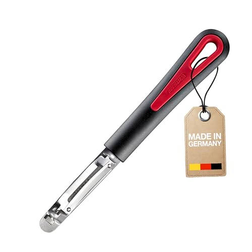 Westmark Apfel-/ und Kartoffelschäler, 19.5 x 2.7 x 2.1 cm, Edelstahlklinge, Pomfix Gallant, 29452270, Rot / Schawrz Westmark Apfel-/ und Kartoffelschäler, 19.5 x 2.7 x 2.1 cm, Edelstahlklinge, Pomfix Gallant, 29452270, Rot / Schawrz von Westmark
