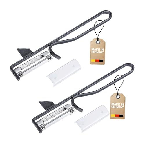 Westmark Sparschäler Black Edition, 2 Stk. – Ergonomische Kartoffelschäler aus Stahl mit Edelstahlklinge – Universalschäler für Gemüse & Obst – Anthrazit Westmark Sparschäler Black Edition, 2 Stk. – Ergonomische Kartoffelschäler aus Stahl mit Edelstahlklinge – Universalschäler für Gemüse & Obst – Anthrazit von Westmark