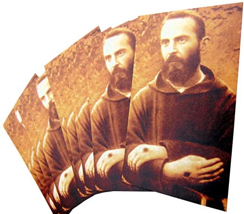 St. Padre Pio Heilige Karten-Set Gebet auf Rückseite, Schutzpatron, 10 Stück von Westmon Works