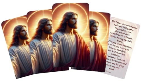 Westmon Works Our Father Holy Card Pack Classic Lords Prayer Christian Classroom or Church Group Bundle Made in the USA Set of 10 von Westmon Works