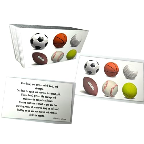 Westmon Works Sports Prayer Holy Card Team Großpackung für Fußball, Basketball, Baseball, Tennis, Softball, hergestellt in den USA, 25 Stück Westmon Works Sports Prayer Holy Card Team Großpackung für Fußball, Basketball, Baseball, Tennis, Softball, hergestellt in den USA, 25 Stück von Westmon Works