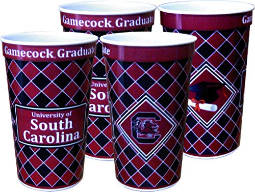 Westrick South Carolina Gamecocks-Souvenirbecher, 680 ml, 4 Stück, Team-Memorabilien, Sammlerstücke, ideal für Partys und Dekoration, wiederverwendbares Trinkgeschirr für Fans und Sammler Westrick South Carolina Gamecocks-Souvenirbecher, 680 ml, 4 Stück, Team-Memorabilien, Sammlerstücke, ideal für Partys und Dekoration, wiederverwendbares Trinkgeschirr für Fans und Sammler von Westrick