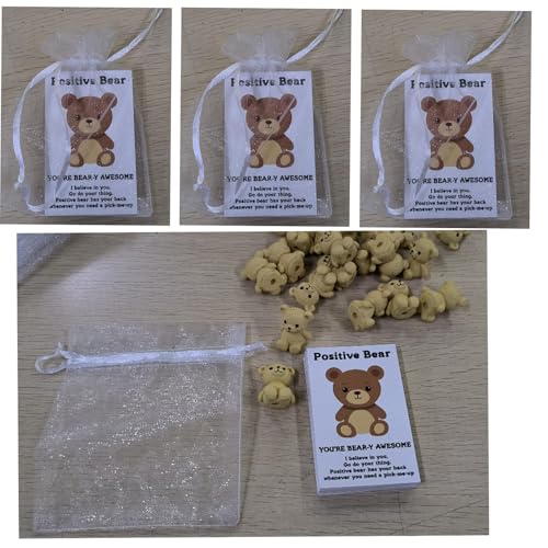 Weysat 25 Sets Positive Bären Figur Inspirierendes Geschenk Kleine Kleine Harz Bär Figuren mit Lustiger Karte Organzabeutel Emotionales Geschenk für Abschluss Abschluss des Jahres Kollegen Weysat 25 Sets Positive Bären Figur Inspirierendes Geschenk Kleine Kleine Harz Bär Figuren mit Lustiger Karte Organzabeutel Emotionales Geschenk für Abschluss Abschluss des Jahres Kollegen von Weysat