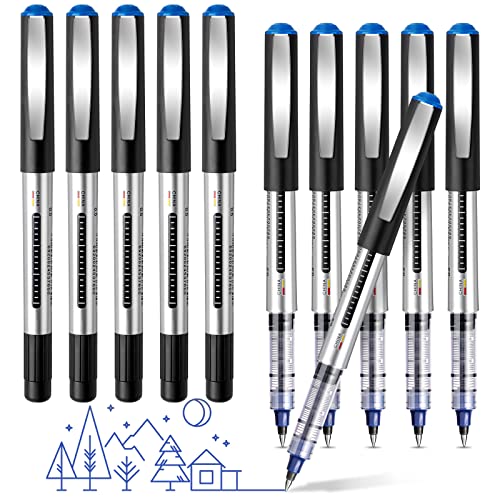 Kugelschreiber, 10 Stück Stifte, Schreibt Reibungslos Gelschreiber, Schnell Trocknend Gel Pen, Gel Kugelschreiber, Gelstifte Blau, Tintenroller Stifte für Schulsachen, Schreiben, Geschäft - 0.5mm von Weysoo