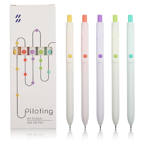 Weysoo 5 Stück Gelstifte, schnell trocknende Tinte, schwarze Nachfüllminen mit 10 zusätzlichen Minen 0,5 mm feine Spitze, hochwertige einziehbare Kugelschreiber Weysoo 5 Stück Gelstifte, schnell trocknende Tinte, schwarze Nachfüllminen mit 10 zusätzlichen Minen 0,5 mm feine Spitze, hochwertige einziehbare Kugelschreiber von Weysoo