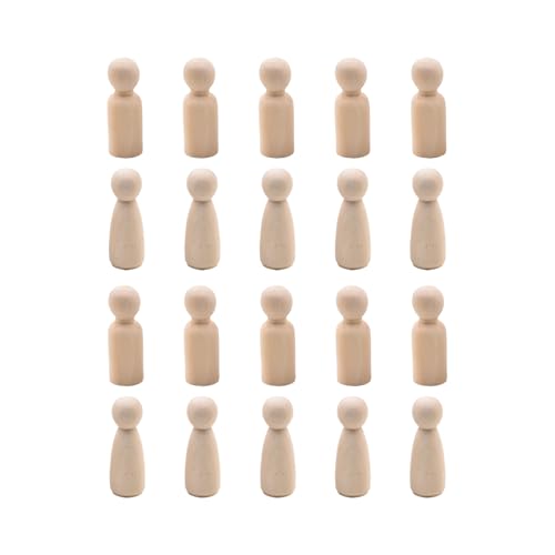 20 Stück Holz Spielfiguren zum Bemalen, Basteln Holzfiguren, Holzfiguren zum Bemalen Spielfiguren Puppen, Perfekt zur Hochzeit Oder Geburtstagsdeko 20 Stück Holz Spielfiguren zum Bemalen, Basteln Holzfiguren, Holzfiguren zum Bemalen Spielfiguren Puppen, Perfekt zur Hochzeit Oder Geburtstagsdeko von Weyying