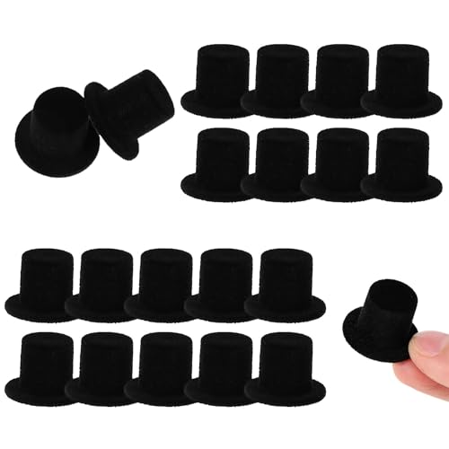 20 Stück Schwarze Mini-Zylinder, Miniatur-Zylinder, Miniaturhüte aus Kunststoff, Schwarz Miniatur-Zylinder, Mini-Zylinder Schwarzer, Mini-Formelle Hüte Bowler-Hut, für Multi DIY Projekte Themenpartys 20 Stück Schwarze Mini-Zylinder, Miniatur-Zylinder, Miniaturhüte aus Kunststoff, Schwarz Miniatur-Zylinder, Mini-Zylinder Schwarzer, Mini-Formelle Hüte Bowler-Hut, für Multi DIY Projekte Themenpartys von Weyying