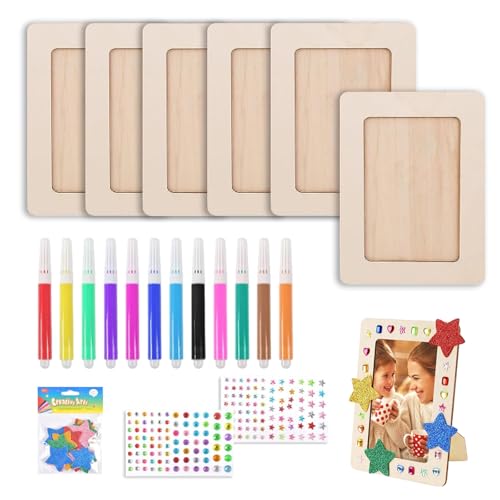 DIY Holzbilderrahmen Sets, Kinder Bilderrahmen Bastelsets, Bastelset Kinder Bilderrahmen, Kinder Holzbilderrahmen Set, Holz Fotorahmen Bastelset, für Kunsthandwerk, DIY-Fotorahmen, Malprojekte DIY Holzbilderrahmen Sets, Kinder Bilderrahmen Bastelsets, Bastelset Kinder Bilderrahmen, Kinder Holzbilderrahmen Set, Holz Fotorahmen Bastelset, für Kunsthandwerk, DIY-Fotorahmen, Malprojekte von Weyying