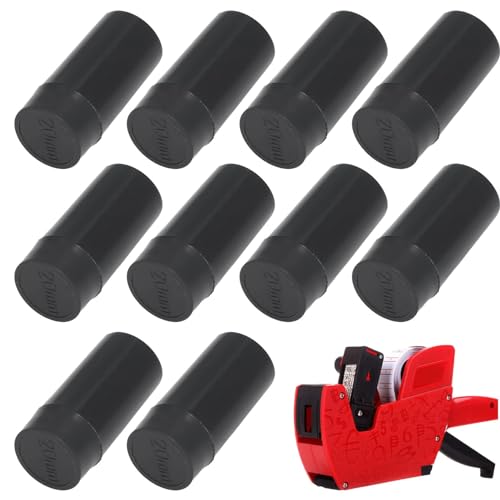 Wezalget Tintenroller für Kleidung, Etikettierer, 20 mm Nachfüll-Tintenrollen, Tintenpatrone, Kleideretiketten-Applikator, Tintenroller von Wezalget