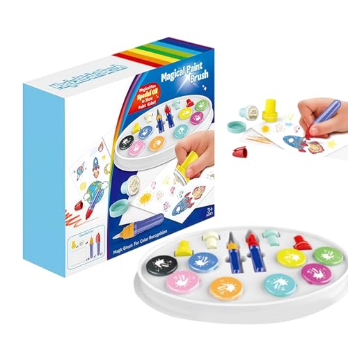 Wezalget Wasserfarben-Stift - kreative Marker mit Stempel, Stempel Zeichenwerkzeuge Für Graffiti, Kinder, Mädchen, Aktivitäten Kreative Kunst von Wezalget