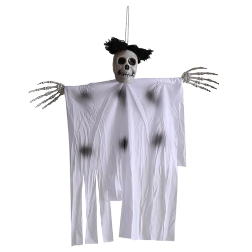 Wffeila Halloween Deko Gruselig, Totenkopf Regal Anhänger, Horror Requisiten Spukhaus Hängende Dekoration für Innen Außen Garten Mottoparty Wffeila Halloween Deko Gruselig, Totenkopf Regal Anhänger, Horror Requisiten Spukhaus Hängende Dekoration für Innen Außen Garten Mottoparty von Wffeila