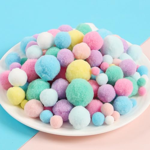 Whakano 1 Packung Pompons zum Basteln,Bunt Mini Pompons,Mini Pom Poms für Handwerk Herstellung,Bunte Pompons für Partydekor,Girlanden,Kleidung,DIY Kreativen Handwerk Dekor,130 Stück/Packung,Bunt Whakano 1 Packung Pompons zum Basteln,Bunt Mini Pompons,Mini Pom Poms für Handwerk Herstellung,Bunte Pompons für Partydekor,Girlanden,Kleidung,DIY Kreativen Handwerk Dekor,130 Stück/Packung,Bunt von Whakano