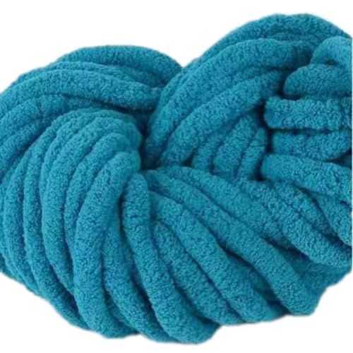 1 Stück Handstrick Wolle,Dicke Wolle Garn ca.240g,Grobe Isländische Wolle | Dicke Wolle,zum Häkeln oder Stricken für Decke,Perfekt zum Weben von Haustier Nest,Decken,Denim Blue von Whakano