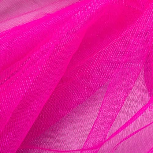 1 Yard Tüllstoff zum Nähen,160 cm Breit,Netzstoff Dekostoff Tüllband Bastelstoffe,Tüll zum Basteln Dekorieren,DIY Handwerken,Vorhänge Bühne Kostüm Kleid Bekleidung Tüllrock Dekoration,Rosenrot von Whakano