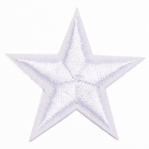 10 Stück Stern Aufnäher zum Aufbügeln,Patches 3,5 cm,Stoff Flicken Zum Aufbügeln,Dekorative Applikation für Kunsthandwerk,Jacken Tasche Geschenkboxen,Kleidung,Scrapbooking,Jeans Dekoration,Weiß A 10 Stück Stern Aufnäher zum Aufbügeln,Patches 3,5 cm,Stoff Flicken Zum Aufbügeln,Dekorative Applikation für Kunsthandwerk,Jacken Tasche Geschenkboxen,Kleidung,Scrapbooking,Jeans Dekoration,Weiß A von Whakano