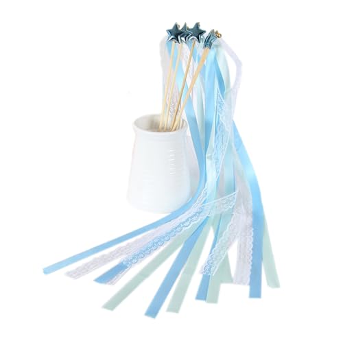 10 Stück Wedding Wands,Zauberstäbe Hochzeit Luftschlangen,Spalier Hochzeit Glücksstäbe,Luftschlangen mit Holzstäbchen Werden,für Hochzeiten,Geburtstage,Weihnachten,Partys,Hellblaue Spitze 10 Stück Wedding Wands,Zauberstäbe Hochzeit Luftschlangen,Spalier Hochzeit Glücksstäbe,Luftschlangen mit Holzstäbchen Werden,für Hochzeiten,Geburtstage,Weihnachten,Partys,Hellblaue Spitze von Whakano
