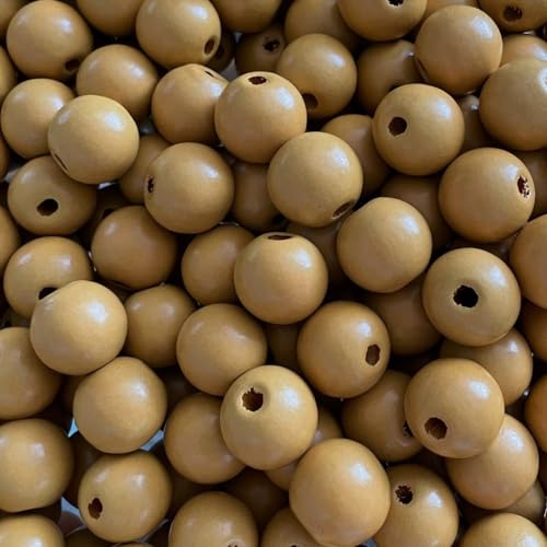 100 Stück Natürliche Runde Bunte Holzperlen set,Holzperlen Natur für Makramee,Groß Holzkugeln mit loch,Holzperlen zum Auffädeln,für DIY Armbänder Schmuck Schlüsselanhänger Deko,Leichter Kaffee,16mm 100 Stück Natürliche Runde Bunte Holzperlen set,Holzperlen Natur für Makramee,Groß Holzkugeln mit loch,Holzperlen zum Auffädeln,für DIY Armbänder Schmuck Schlüsselanhänger Deko,Leichter Kaffee,16mm von Whakano
