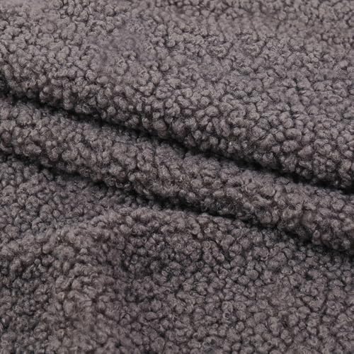 100cm x 160cm Plüschstoff Teddystoff Dekostoff Stoffe zum Nähen Dekorieren,Kunstpelz Stoff,Furry Plüsch Tuch für Nähen Basteln,Tasche,Kostüm,Hochzeits,Weihnachten,Halloween,Partydekor,Dunkelgrau 100cm x 160cm Plüschstoff Teddystoff Dekostoff Stoffe zum Nähen Dekorieren,Kunstpelz Stoff,Furry Plüsch Tuch für Nähen Basteln,Tasche,Kostüm,Hochzeits,Weihnachten,Halloween,Partydekor,Dunkelgrau von Whakano