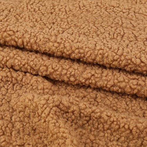 100cm x 160cm Plüschstoff Teddystoff Dekostoff Stoffe zum Nähen Dekorieren,Kunstpelz Stoff,Furry Plüsch Tuch für Nähen Basteln,Tasche,Kostüm,Hochzeits,Weihnachten,Halloween,Partydekor,Hellbraun 100cm x 160cm Plüschstoff Teddystoff Dekostoff Stoffe zum Nähen Dekorieren,Kunstpelz Stoff,Furry Plüsch Tuch für Nähen Basteln,Tasche,Kostüm,Hochzeits,Weihnachten,Halloween,Partydekor,Hellbraun von Whakano