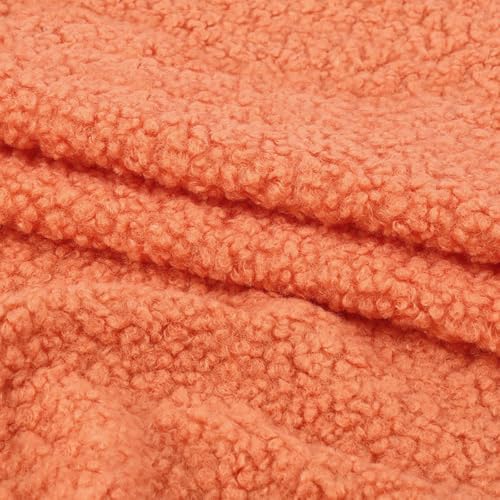 100cm x 160cm Plüschstoff Teddystoff Dekostoff Stoffe zum Nähen Dekorieren,Kunstpelz Stoff,Furry Plüsch Tuch für Nähen Basteln,Tasche,Kostüm,Hochzeits,Weihnachten,Halloween,Partydekor,Orange-Rosa 100cm x 160cm Plüschstoff Teddystoff Dekostoff Stoffe zum Nähen Dekorieren,Kunstpelz Stoff,Furry Plüsch Tuch für Nähen Basteln,Tasche,Kostüm,Hochzeits,Weihnachten,Halloween,Partydekor,Orange-Rosa von Whakano