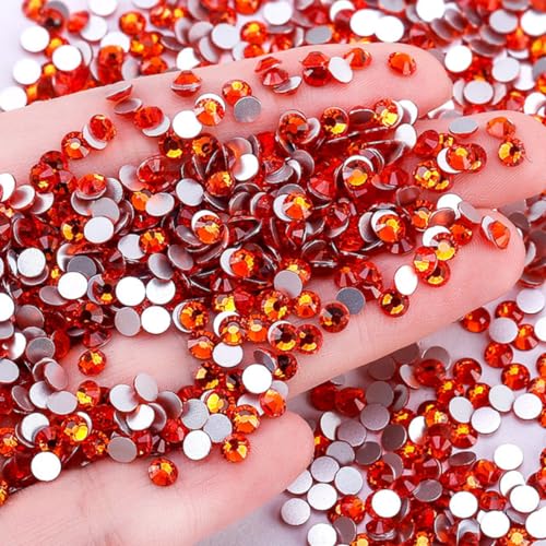 1440 Stück Glitzersteine Selbstklebend,Flatback Strasssteine,Strass Glitzersteine Nägel,Glitzer Basteln Diamanten für Gesichts-Make-Up Fingernagel Dekorationen Und Urlaubszubehör,2-2,1mm,Orange 1440 Stück Glitzersteine Selbstklebend,Flatback Strasssteine,Strass Glitzersteine Nägel,Glitzer Basteln Diamanten für Gesichts-Make-Up Fingernagel Dekorationen Und Urlaubszubehör,2-2,1mm,Orange von Whakano