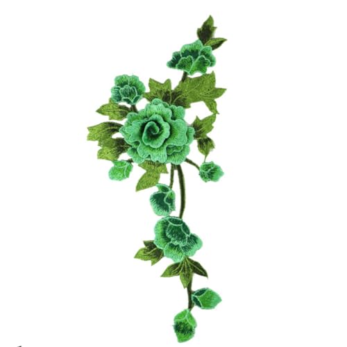 2 Stück Pfingstrose Bestickte Nähen Aufnäher,Bestickte Patches Sticker,Blumen Mit Blättern,Nähen Handwerk Zubehör,Applikation für DIY Kleidung Kleidung Jeans T-Shirt Jacken Rucksäcke,GrüN Links 2 Stück Pfingstrose Bestickte Nähen Aufnäher,Bestickte Patches Sticker,Blumen Mit Blättern,Nähen Handwerk Zubehör,Applikation für DIY Kleidung Kleidung Jeans T-Shirt Jacken Rucksäcke,GrüN Links von Whakano