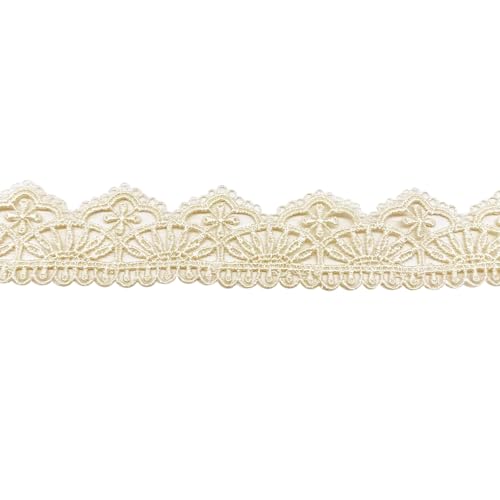 2 Yards Stickerei Spitzenbesatz 2,7cm Breit Spitzenband Dekoband Brautkleid Häkelband Spitzenborte,Band für DIY Nähen Handwerk,Hochzeit,Party,Kopfbedeckung,Vorhänge,Kleider Dekor,Aprikose 2 Yards Stickerei Spitzenbesatz 2,7cm Breit Spitzenband Dekoband Brautkleid Häkelband Spitzenborte,Band für DIY Nähen Handwerk,Hochzeit,Party,Kopfbedeckung,Vorhänge,Kleider Dekor,Aprikose von Whakano
